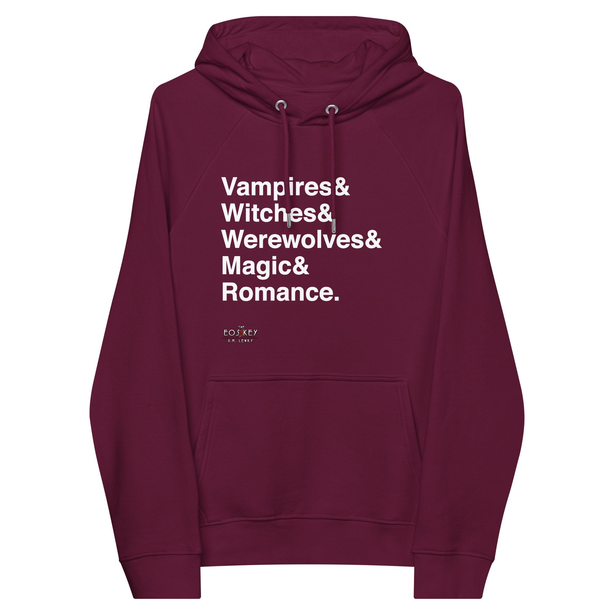 Vampires, Witches, Werewolves, Magic, Romance - Unisex eco raglan hoodie - Image 2